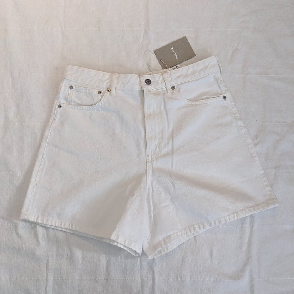 Everlane - The A-Line Denim Short - Size: 30 - White